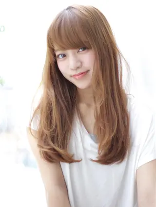 ロング カラー パーマ ヘアアレンジ VIVIE【ヴィヴィ】所属・髪質改善/韓国風 レイヤー/田村祐樹のヘアスタイル