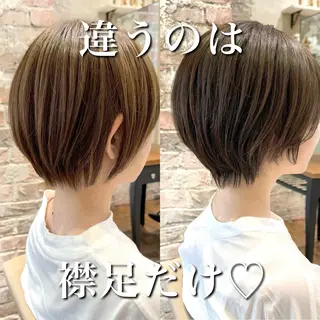 ショート カラー 💍新宿ショート 💍岩田莉奈のヘアスタイル