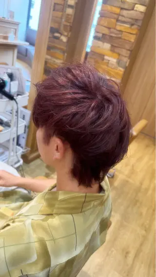 カラー メンズ 新宿三丁目💜 空陽💙のヘアスタイル