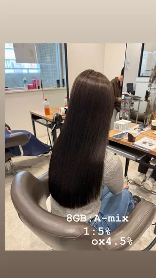 ロング カラー Lee天王寺 ゆづきのヘアスタイル