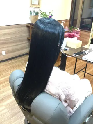 ロング カラー Annon プライベートサロンのヘアスタイル