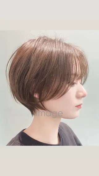 ショート 🌙透明感カラー/ 丁寧施術|松本のヘアスタイル
