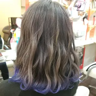 ミディアム カラー 植田 /エクステ /ブリーチ/髪質改善のヘアスタイル