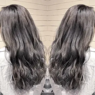 ロング カラー ヘアアレンジ 髪質改善×ハイトーン 中田啄也のヘアスタイル