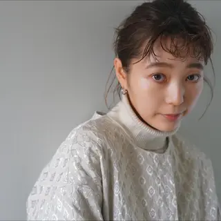 ミディアム ヘアアレンジ 美髪ストレート 川本雄己のヘアスタイル