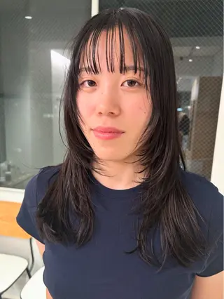 ロング ケアパーマ/ケアブリ ーチdaisukeのヘアスタイル