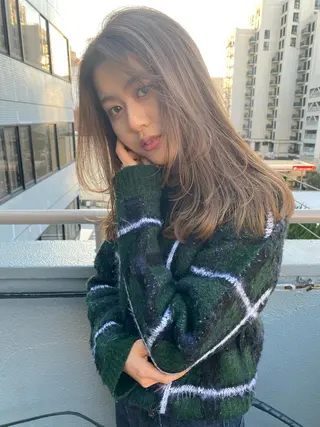 ロング カラー Pia hair Design Yakuin所属・Pia ツボイ ケイタのヘアスタイル