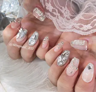 ネイル 23時まで❤︎韓国、 ワンホンネイルのネイルデザイン