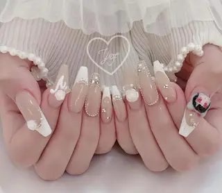 ネイル 西川口★長さ出し ★ワンホンネイルのネイルデザイン