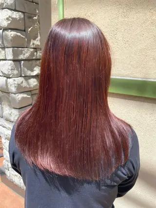 ミディアム カラー 暖色カラー/天神/ ヘイマサクラのヘアスタイル