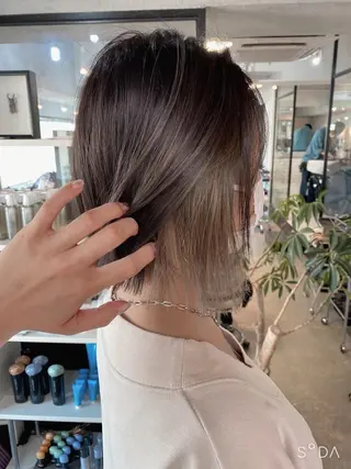 ショート カラー ヘアアレンジ stylist/蛯谷 珠里のヘアスタイル