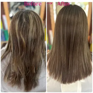 セミロング カラー Style Tのヘアスタイル