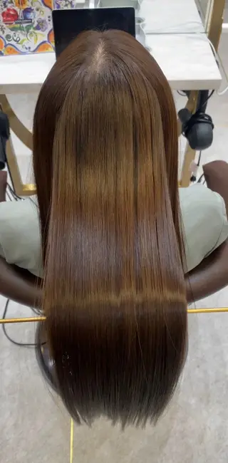 ミディアム カラー パーマ 【美髪矯正】 吉村　清志のヘアスタイル