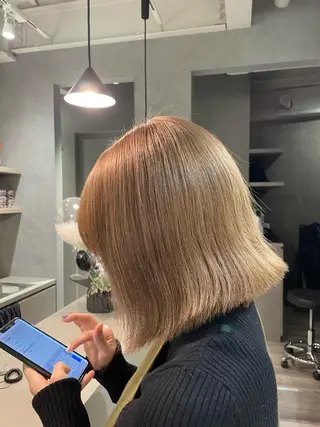 ミディアム 韓国風/オシャレ /縮毛矯正/滝口琴未のヘアスタイル