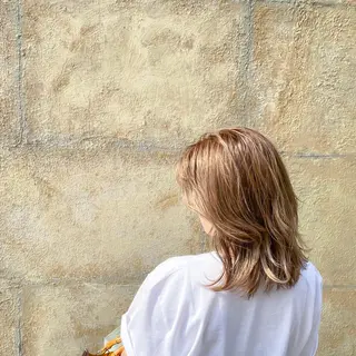 ミディアム カラー ヘアアレンジ cecil hair 難波店所属・髪質改善透明感カラー /SHOGO☀️のヘアスタイル