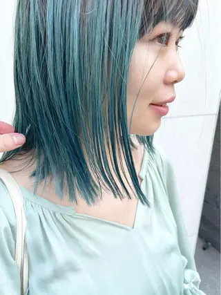 ミディアム カラー パーマ ヘアアレンジ メンズ キッズ ネイル マツエク・マツパ tatsumi/ボブ ウルフ/レイヤーのヘアスタイル