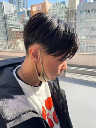 ショート カラー パーマ メンズ ボブ美容師 /馬場 翼のヘアスタイル