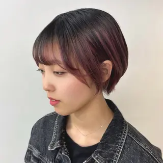 ショート カラー Ren. 🦋デザインカラーのヘアスタイル