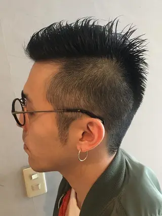 ショート メンズ キッズ パピヨンロゼ カラー特化/ブリーチのヘアスタイル