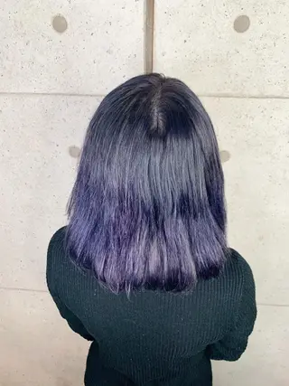 ミディアム カラー 福森 みずきのヘアスタイル