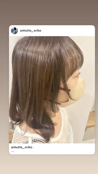 カラー 竹内 えりこのヘアスタイル