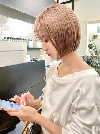 ショート カラー ダブルカラー🦖 /髪質改善⚡️しおりのヘアスタイル