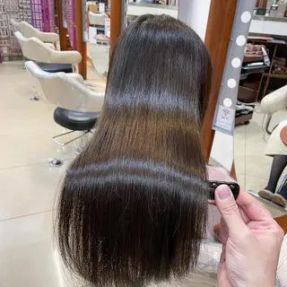 セミロング パーマ 縮毛矯正/髪質改善 /韓国風　山川春輝のヘアスタイル