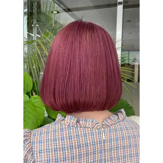 ミディアム カラー ピンクカラー🎀/ ミルクティー🍼花音のヘアスタイル