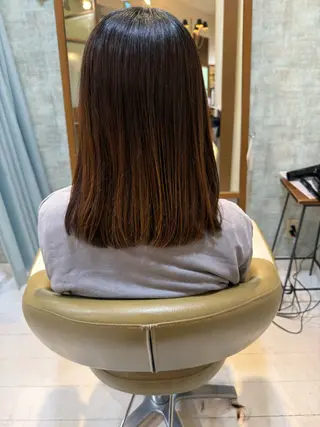 ミディアム 段 未佑のヘアスタイル