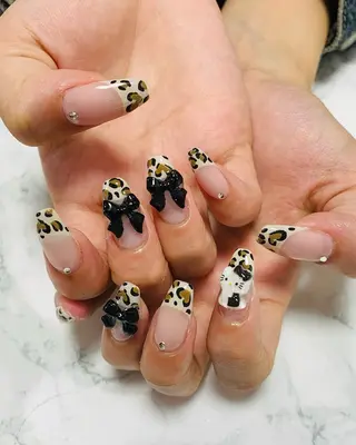 ネイル はな💎ネイル ワンホン、長さ出しのネイルデザイン