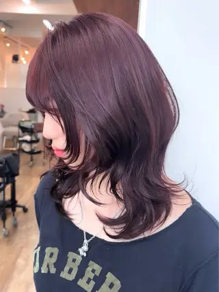 ミディアム カラー MARQUEE所属・Ayame / ハイトーンカラーのヘアスタイル