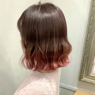 ショート カラー ヘアアレンジ 代表🎀 ふわモテ愛 され髪🩷yumiのヘアスタイル