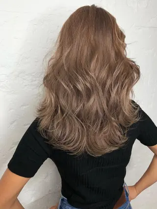 ミディアム カラー レイヤーカット BLend 渋谷のヘアスタイル