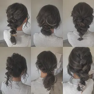 ミディアム ヘアアレンジ scene.池袋所属・scene. haraのヘアスタイル