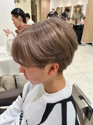 ショート カラー 【メンズパーマ✨️ 髪質改善矯正】岩城のヘアスタイル