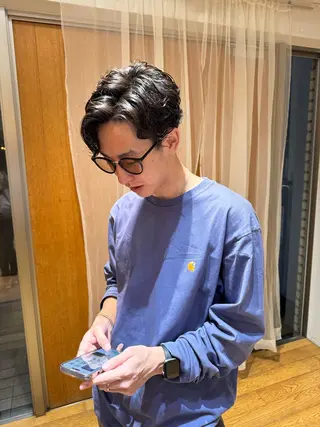 パーマ メンズ 大橋 芽衣のヘアスタイル