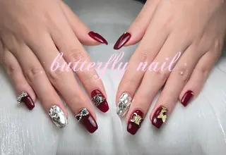 ネイル 蝶々ネイル サロンのネイルデザイン