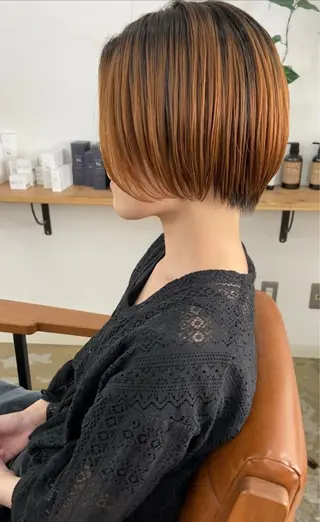 ショート ショートヘア、ボブ こやさん　コヤマのヘアスタイル