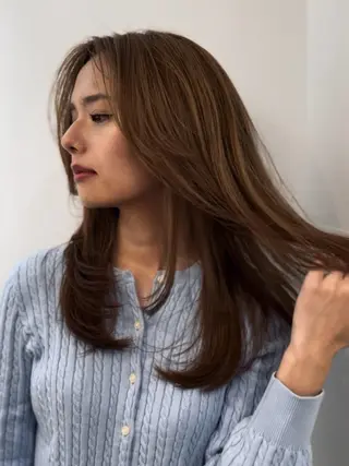 セミロング 表参道/レイヤー/ ABU🐦‍🔥のヘアスタイル