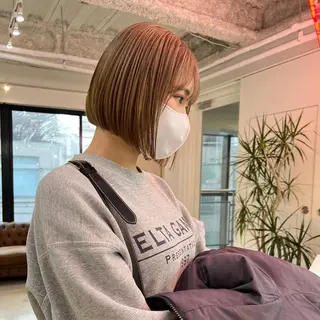 ミディアム カラー GO TODAY SHAiRE SALON 原宿本店所属・ボブ/レイヤー/ ハッシュカット/河内のヘアスタイル