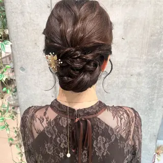 ミディアム ヘアアレンジ ヘアアレンジ&着付け ♡KOHARUのヘアスタイル