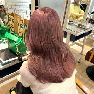 ミディアム カラー 【韓国艶カラー🎀】 添田 菜摘のヘアスタイル