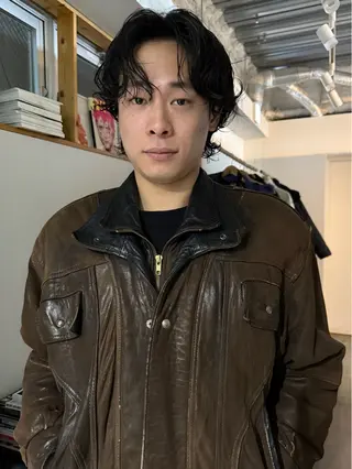 ショート パーマ メンズ PARKiiiNG所属・m a iのヘアスタイル