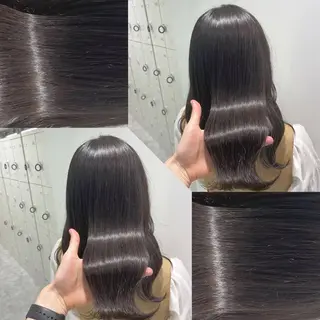 ミディアム カラー 韓国風ベージュ🤎 赤みなし🌿横浜🤎のヘアスタイル