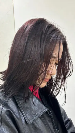 ミディアム カラー momo /ニュアンスレイヤーのヘアスタイル