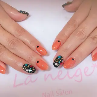 ネイル La neige* yuki 🥯🍑のネイルデザイン