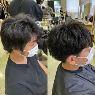 パーマ メンズ 韓国🩶Y2Kネイル 💫くれはのネイルデザイン