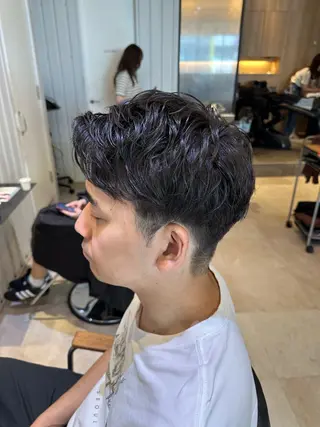 メンズ La fith hair sept 銀座店所属・KOGA／ パーマモデル募集のヘアスタイル