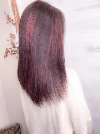 セミロング カラー BOX mico.のヘアスタイル