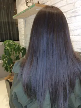 ロング カラー Kobayashi ハイライト/ショートのヘアスタイル